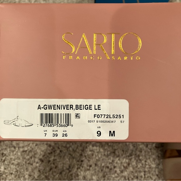 Franco Sarto “A-Gweniver” Beige Sandal size 9 - Picture 6 of 6